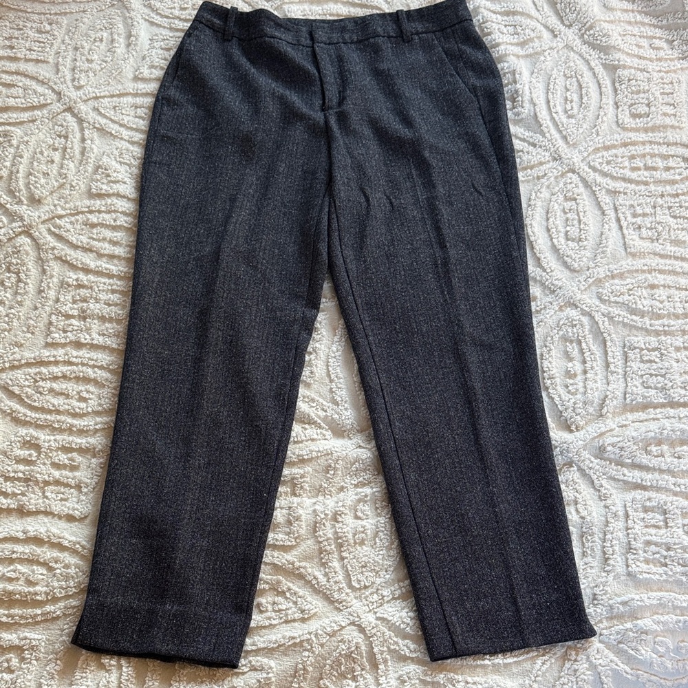 Zara Basic women’s heathered navy Dress Pants 8
